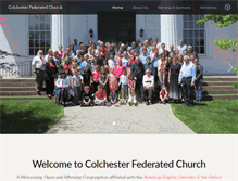 Tablet Screenshot of colchesterfederatedchurch.org